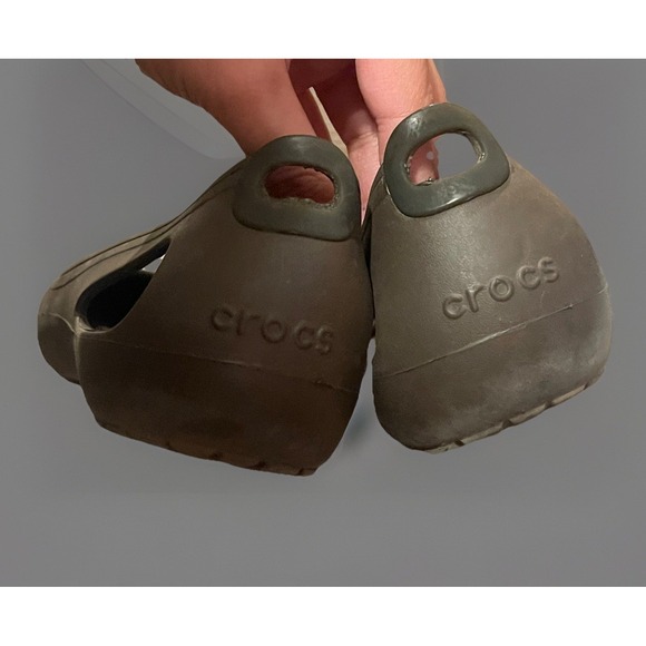 Crocs Woman's‎ Brown Flat Shoes 10.5 - Picture 3 of 4